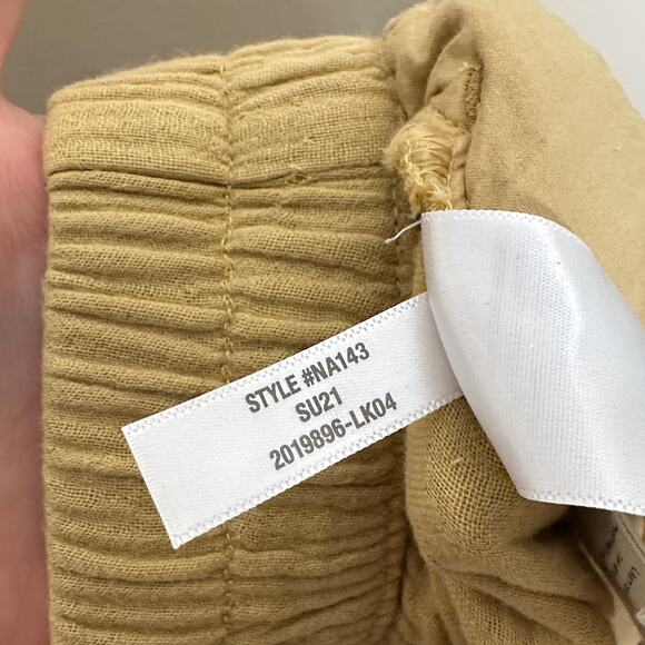 MADEWELL Lightspun Tapered Huston Pull-On Crop Pants Aged Gold Sz XS {N18] - Picture 6 of 6